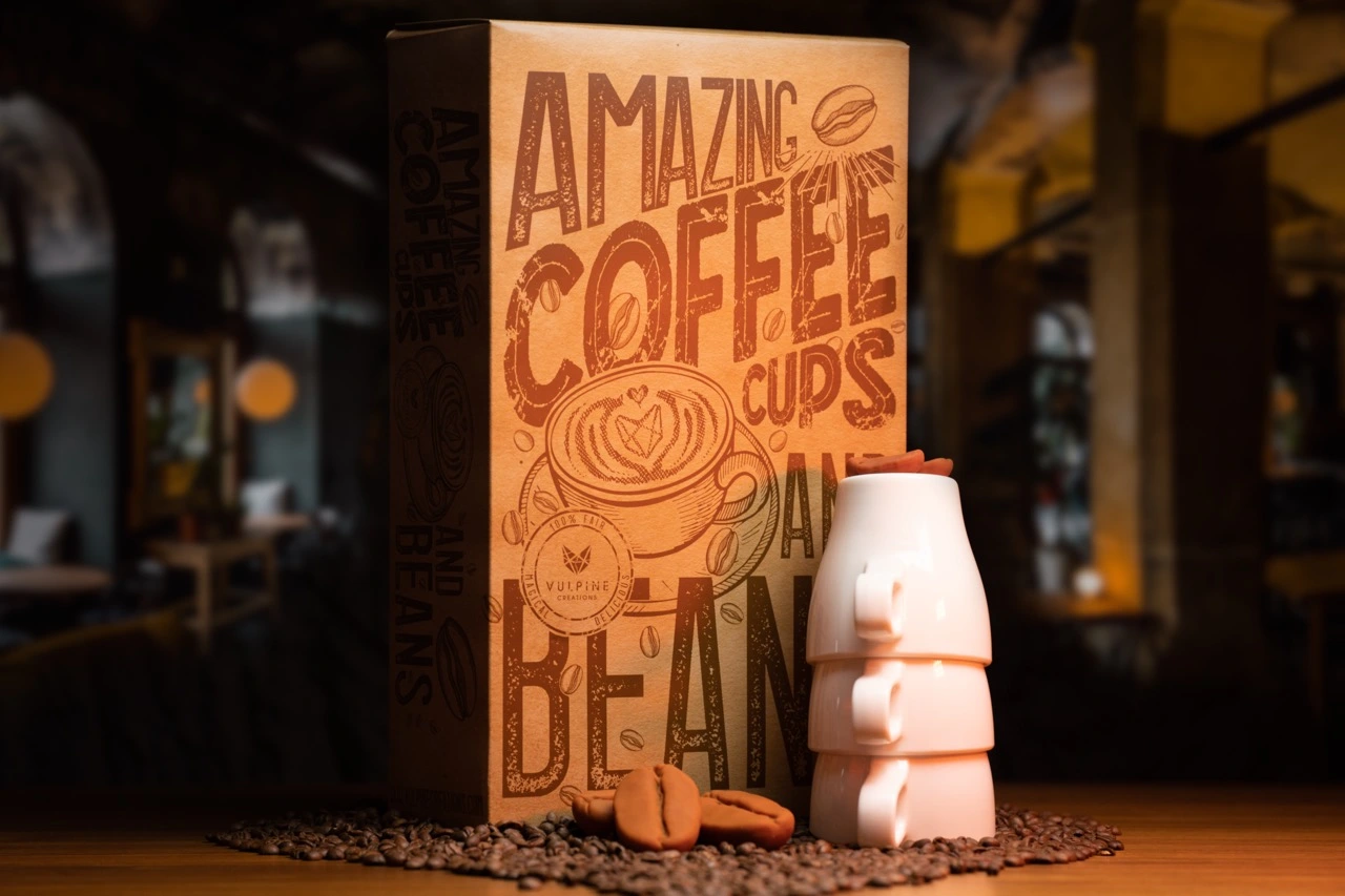 Amazing Coffee Cups and Beans